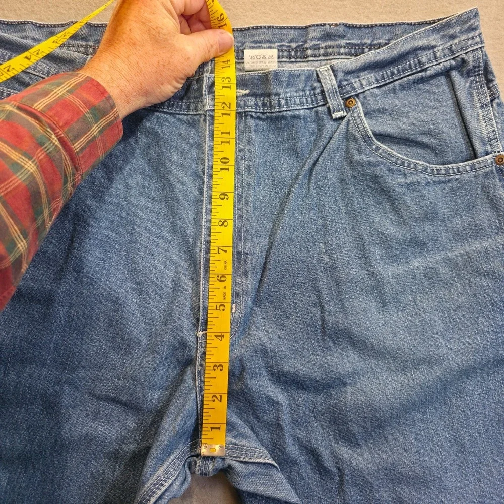 Key Men's Denim Carpenter Blue Jeans Straight Leg Size 42x30‎ Actual 41x30